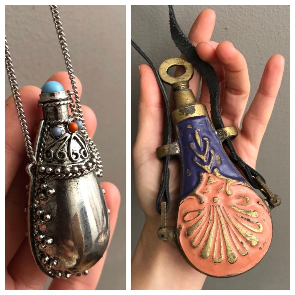 Jewelry & Decorative Antique Flasks